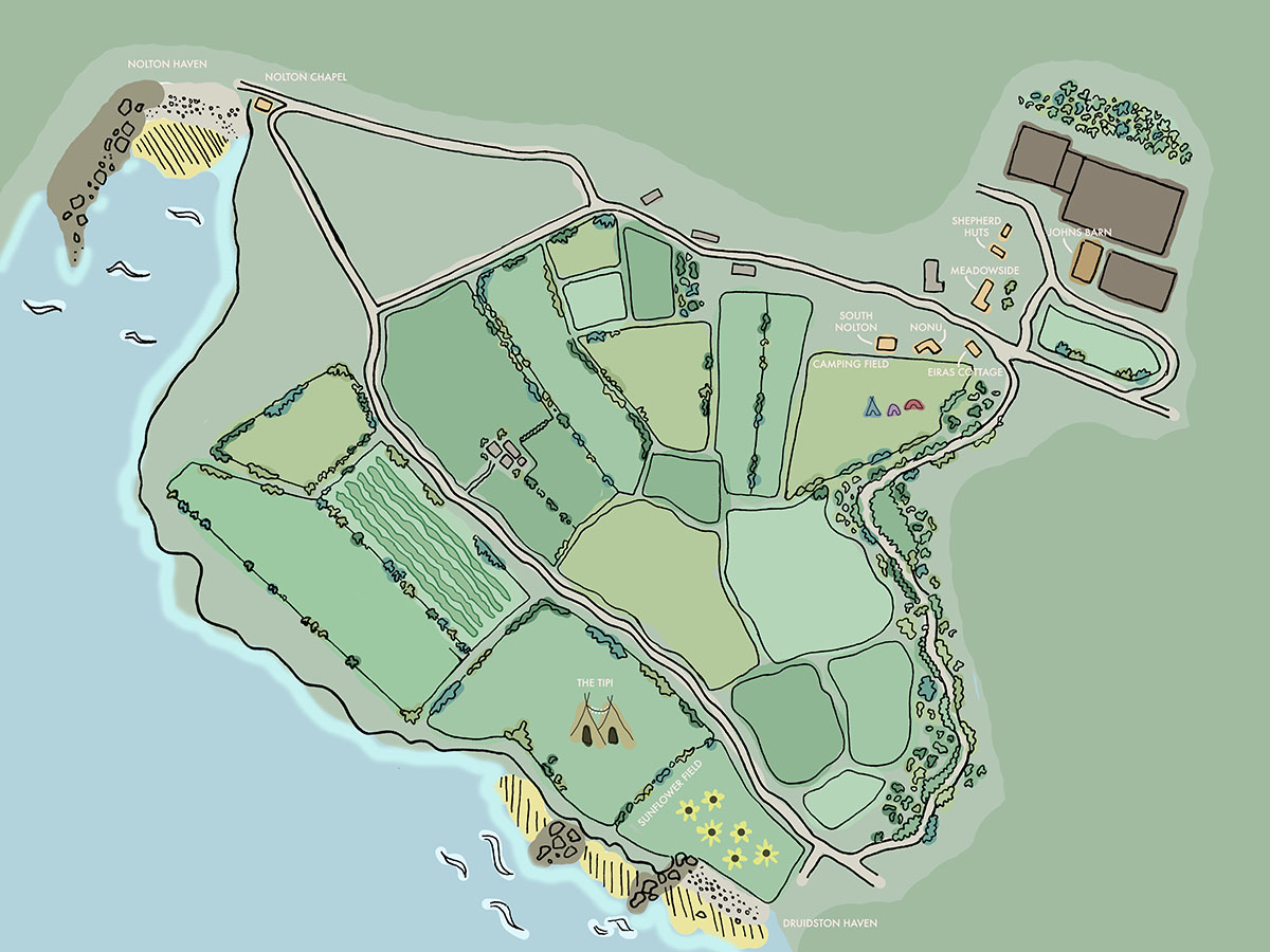 Nolton Coast Map